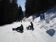 Leichte Piste zur Lodge