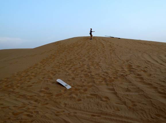 Blick auf die Abfahrt