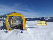 Förderband Cima Zoncolan an der Bergstation Monte Zoncolan