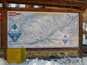 Loipenplan am Skigebiet