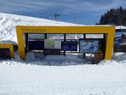 Aktuelle Informationen an der Bergstation der Stoosbahn