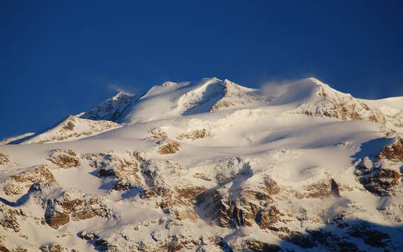 Größter Höhenunterschied in der Provinz Vercelli – Skigebiet Alagna Valsesia/Gressoney-La-Trinité/Champoluc/Frachey (Monterosa Ski)