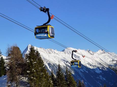 Skilifte Ski- & Gletscherwelt Zillertal 3000 – Lifte/Bahnen Mayrhofen – Penken/Ahorn/Rastkogel/Eggalm