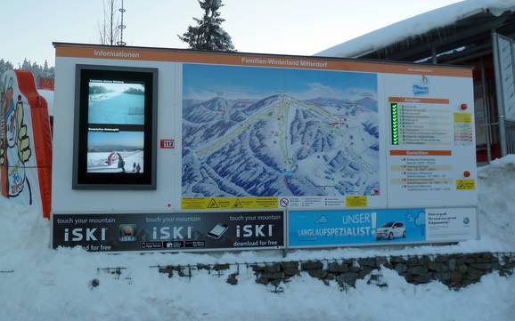 Almberg-Haidel-Dreisessel: Orientierung in Skigebieten – Orientierung Mitterdorf (Almberg) – Mitterfirmiansreut