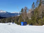 Lanzenbeschneiung in Cortina d'Ampezzo