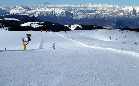 Skifahren auf der Alpe Cimbra