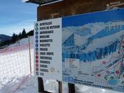 Pistenübersicht am Col du Corbier