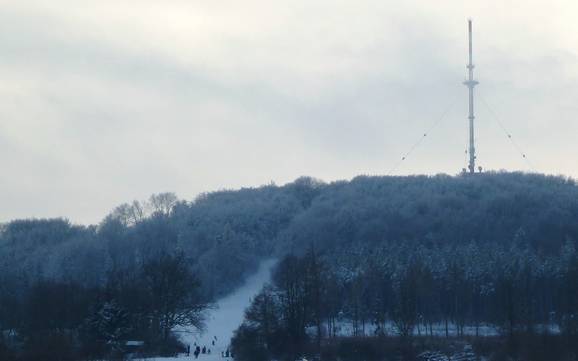 Ansbach: Größe der Skigebiete – Größe Hesselberg