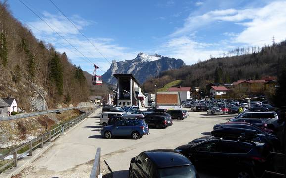 Traunsee: Anfahrt in Skigebiete und Parken an Skigebieten – Anfahrt, Parken Feuerkogel – Ebensee