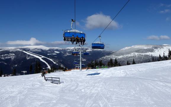 Größtes Skigebiet in den Westsudeten – Skigebiet Spindlermühle (Špindlerův Mlýn)