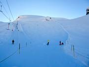 Breite Gletscherpiste am Schlepplift