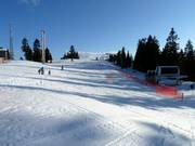 Die leichte Piste am Greenway Chair