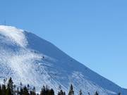 Extrem steiler Hang am Nordre Kanken