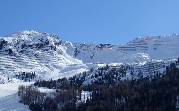 Passeiertal: Größe der Skigebiete – Größe Pfelders (Moos in Passeier)