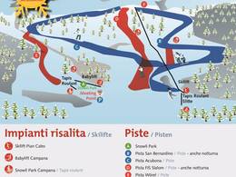 Pistenplan Pian Cales – San Bernardino