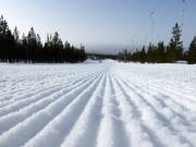 Perfekt präparierte Piste im Skigebiet Idre Himmelfjäll