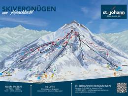 Pistenplan St. Johann in Tirol/Oberndorf – Harschbichl
