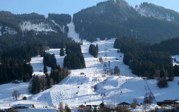 Ostallgäu: Größe der Skigebiete – Größe Nesselwang – Alpspitze (Alpspitzbahn)