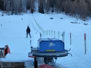 Übungslift Tarasp - Seillift/Babylift mit niederer Seilführung