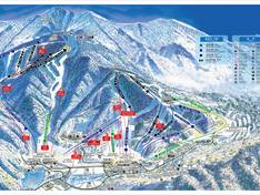 Pistenplan Muju Deogyusan Resort