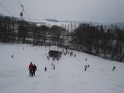 Blick auf die Talstation des Skiliftes Hanslmühle