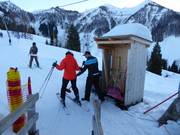 Am Tellerlift wird der Bügel gereicht