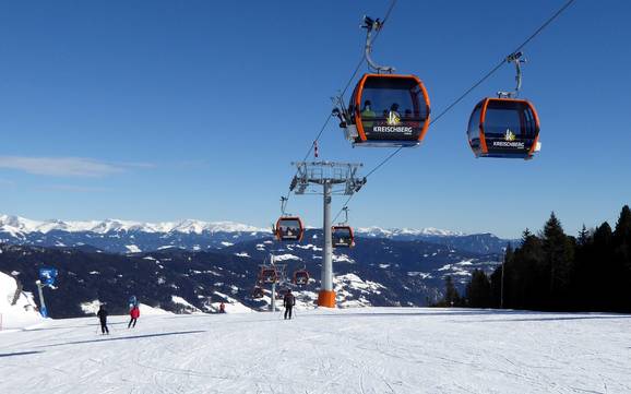 Größter Höhenunterschied in der Urlaubsregion Murtal – Skigebiet Kreischberg