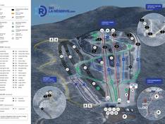 Pistenplan La Réserve – Saint-Donat