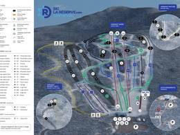 Pistenplan La Réserve – Saint-Donat