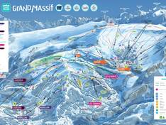 Pistenplan Le Grand Massif – Flaine/Les Carroz/Morillon/Samoëns/Sixt