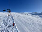 Breite Piste Zirmes oberhalb der Baumgrenze