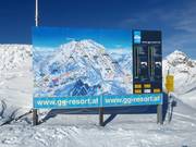 Ausschilderung an der Bergstation Cimaross
