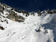 Extremer Steilhang unterhalb der Issentalkopfbahn