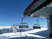 Mizunbahn - 6er Hochgeschwindigkeits-Sesselbahn (kuppelbar) mit Abdeckhauben und Sitzheizung