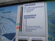 Informationstafel an der Talstation