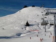 Tiefschneespuren am Schwarzeck