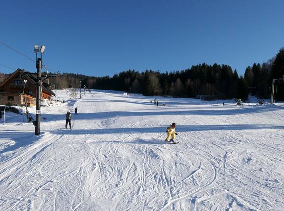 Leichte Piste am Tellerlift