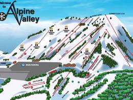 Pistenplan Alpine Valley – White Lake