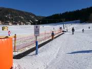 Zauberteppich im Lerngelände - nebenan der Tellerlift