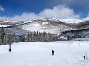 Leichte Piste an der Sesselbahn Moonbeam Express