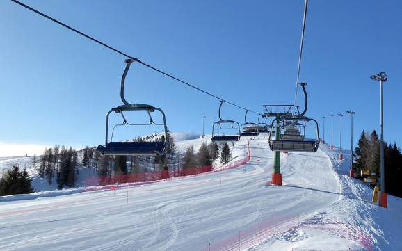 Skilifte/Seilbahnen Valsugana – Lifte/Seilbahnen Lagorai/Passo Brocon – Castello Tesino