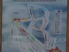 Pistenplan Xiling Snow Mountain