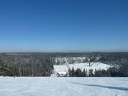 Die Abfahrt von der Bergstation aus