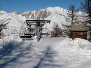 Lauzières - 4er Sesselbahn fix geklemmt