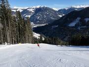 Geolsabfahrt zur Talstation der Panoramabahn Geols