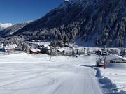 Übungshang am Madrisalift im Ort Gargellen