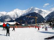 Rege Bautätigkeit am Olympischen Dorf.