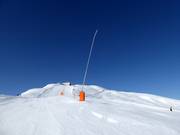 Lanzenbeschneiung im Skigebiet Obersaxen