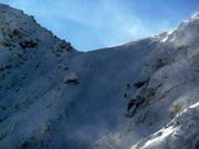 Extreme Felsenrinne am Chopok Nord