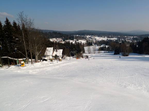 Blick auf die leichte Abfahrt